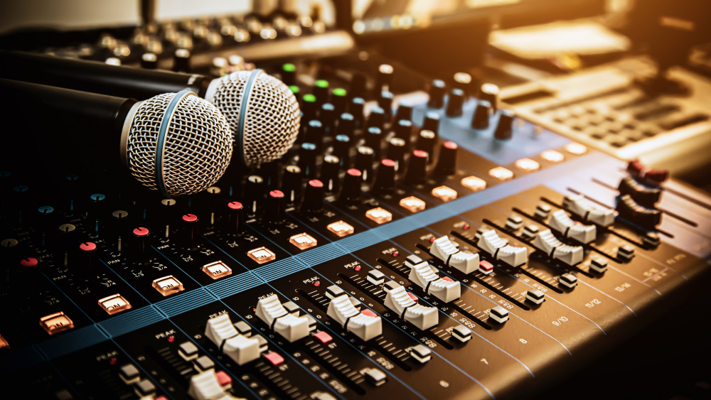 microphone-with-sound-mixer-studio-workplace-live-media